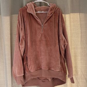 Express One Eleven XL Velour Hoodie